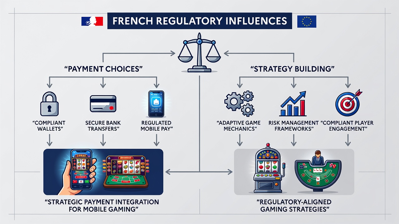Mobile device displaying approved French payment options for online table games and slot sessions